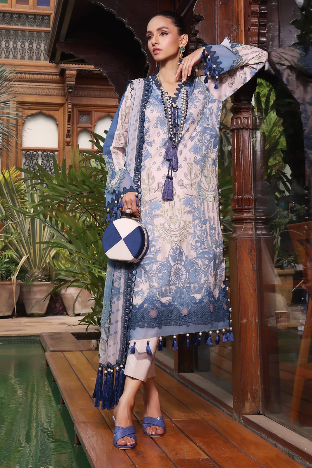 Jade Urbane Soft Blue Suit