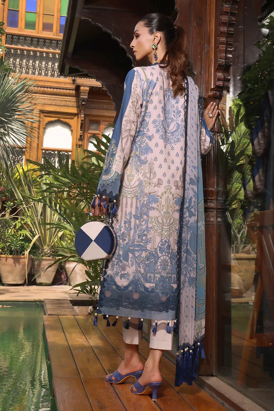 Jade Urbane Soft Blue Suit