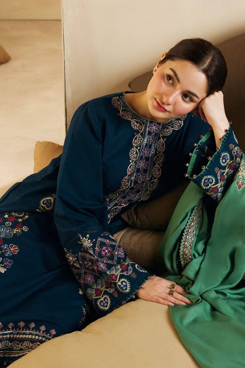 Coco Peacock Blue Suit