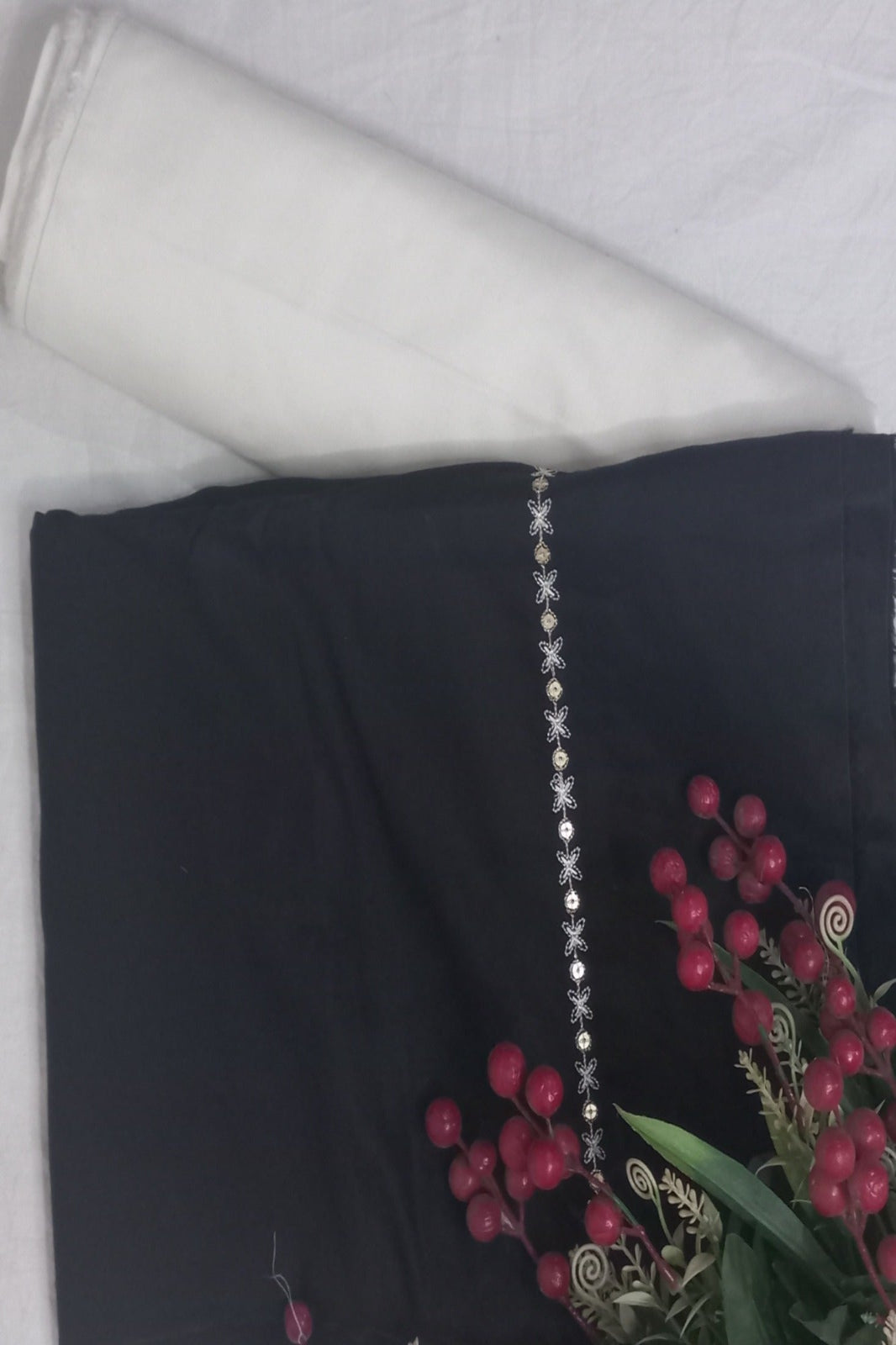 Coco Luxury Lawn White Suit – Elegant Festive Design | Soft Premium Fabric