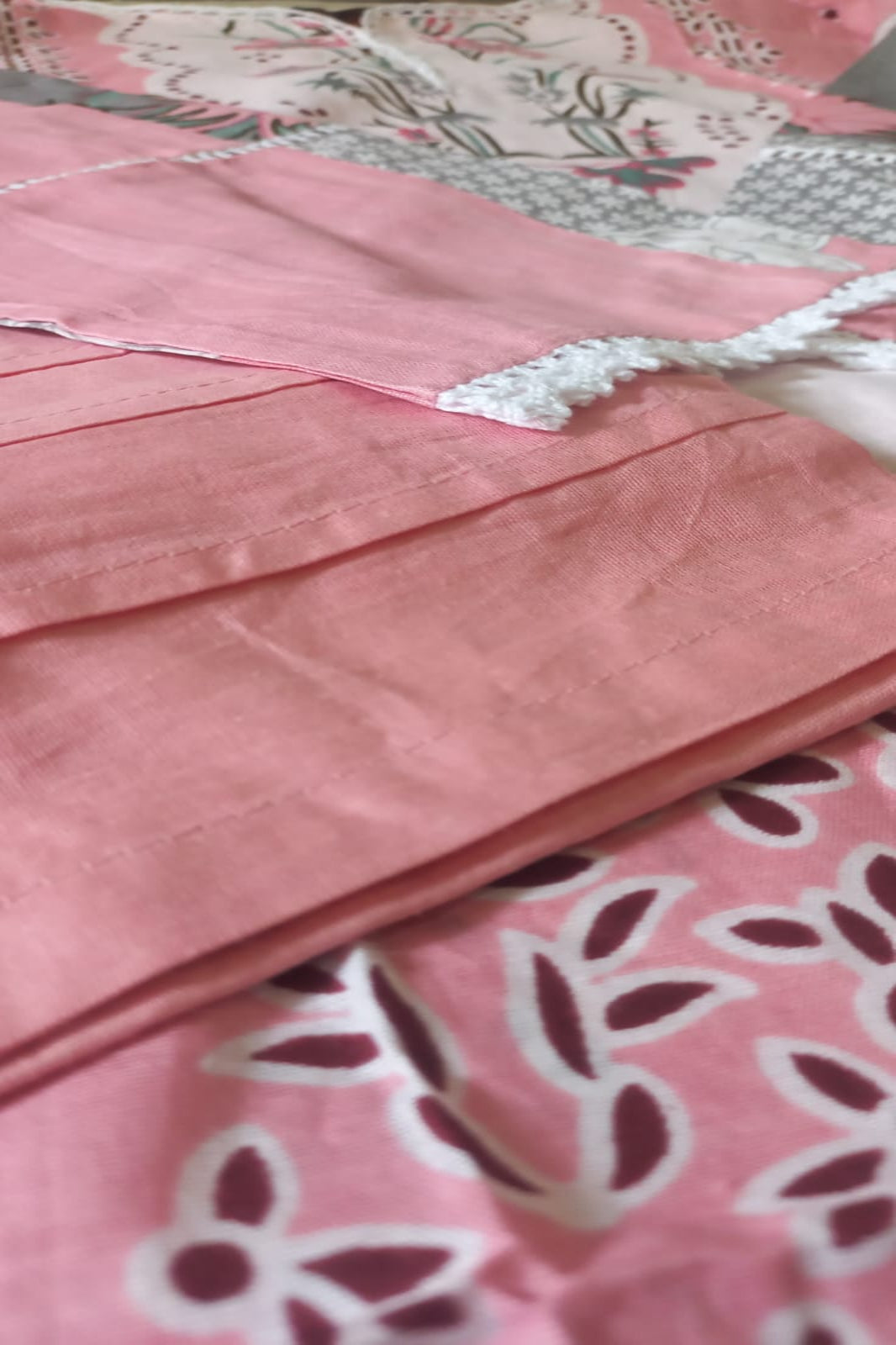 Ghazal Pink Suit-Stitched