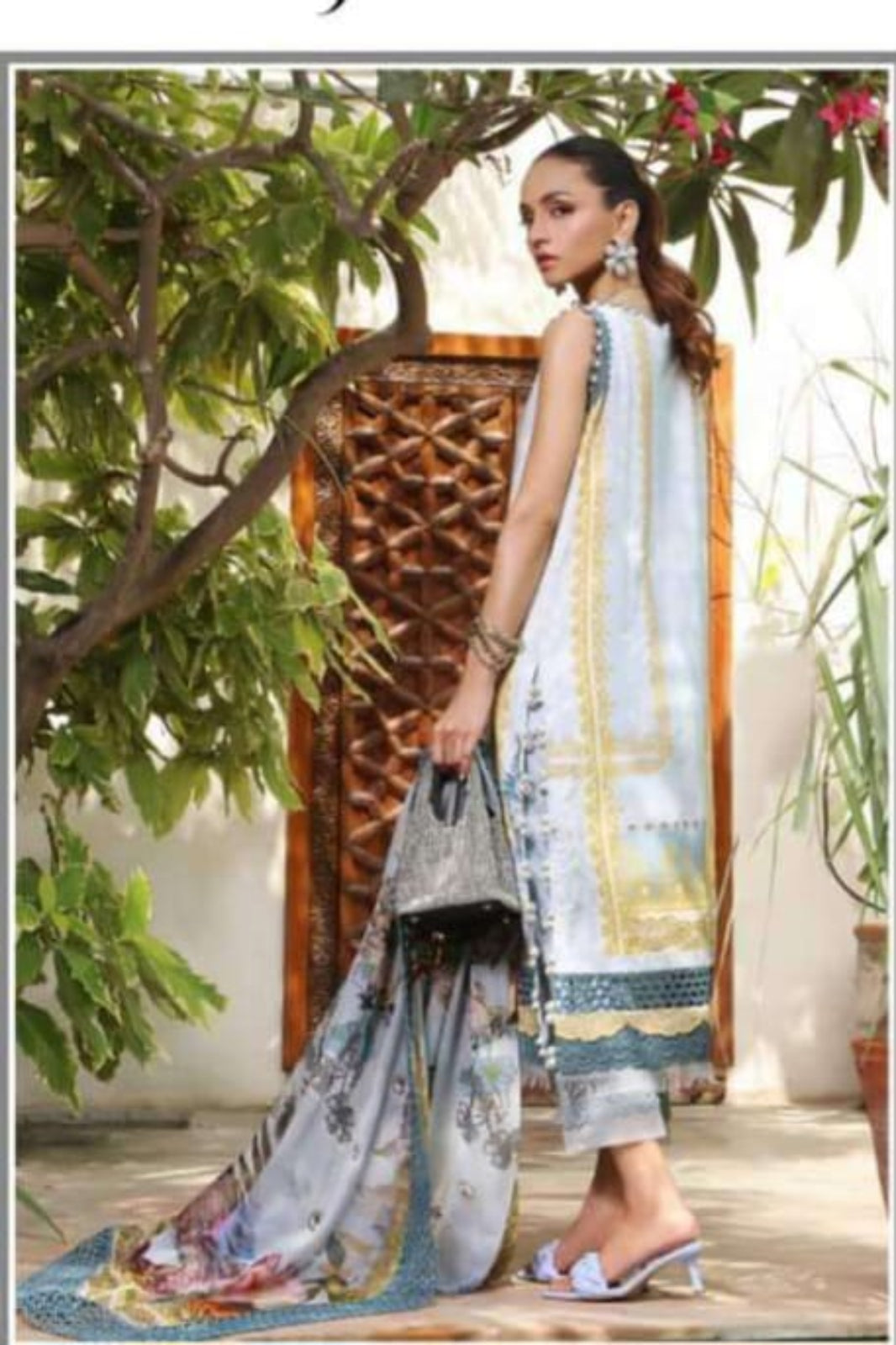 Jade Urbane-Light Blue Suit -Digital Print Suit-Unstitched-3 Piece Suit