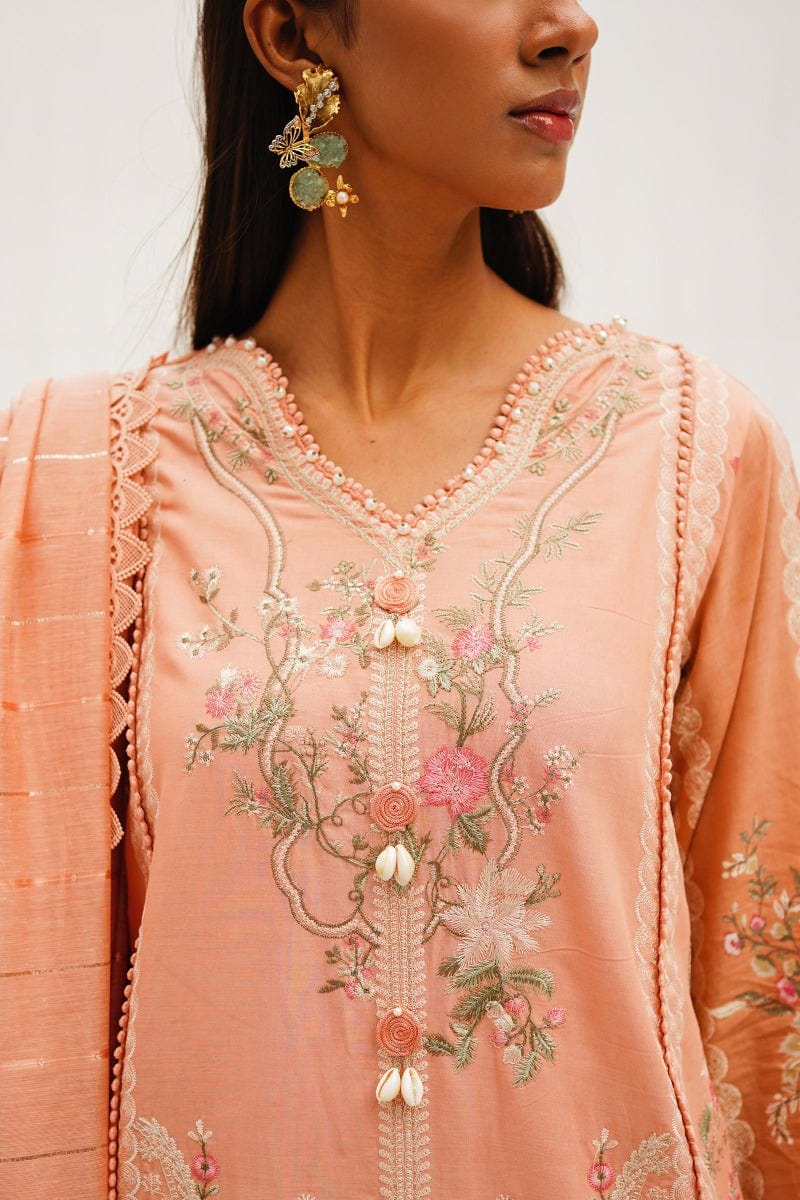 Sana Safinaz Dark Peach Suit