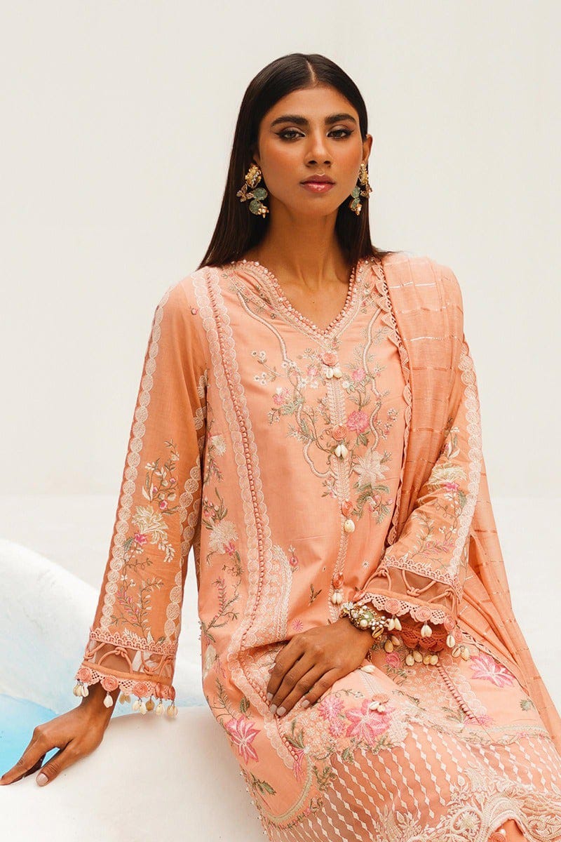 Sana Safinaz Dark Peach Suit