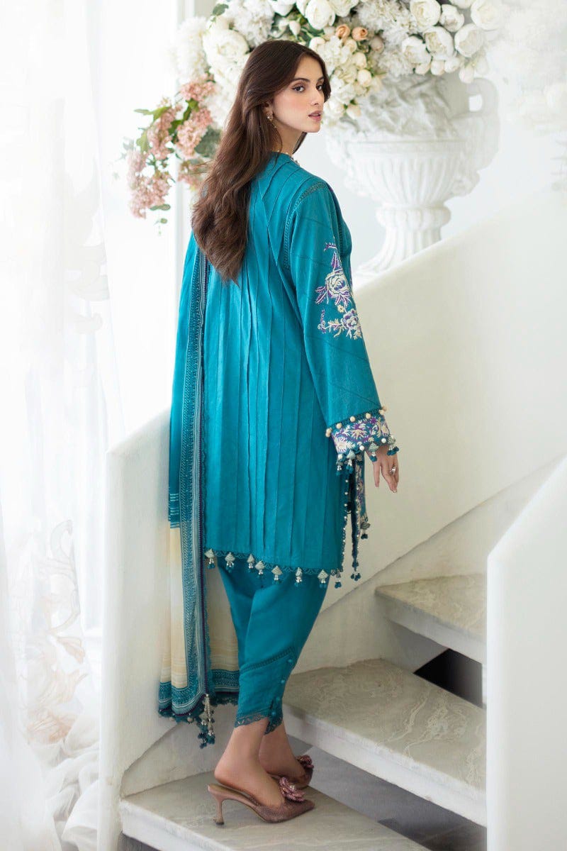 Sana Safinaz Peacock Green Suit