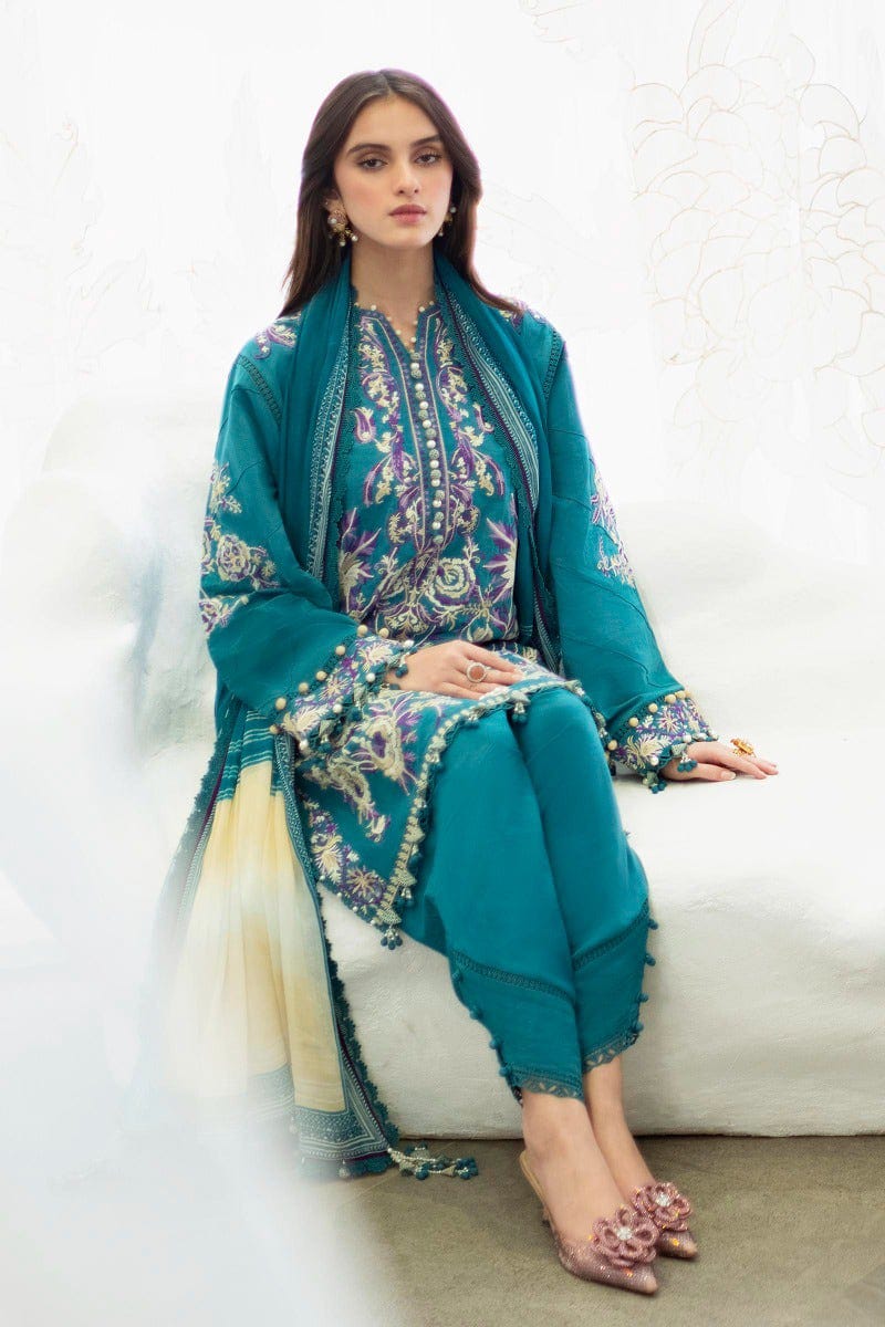 Sana Safinaz Peacock Green Suit