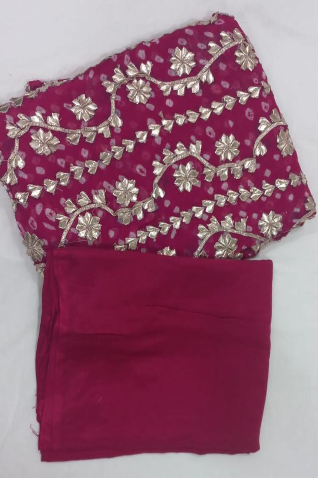 Gotta Patti Pink Suit-Unstiched