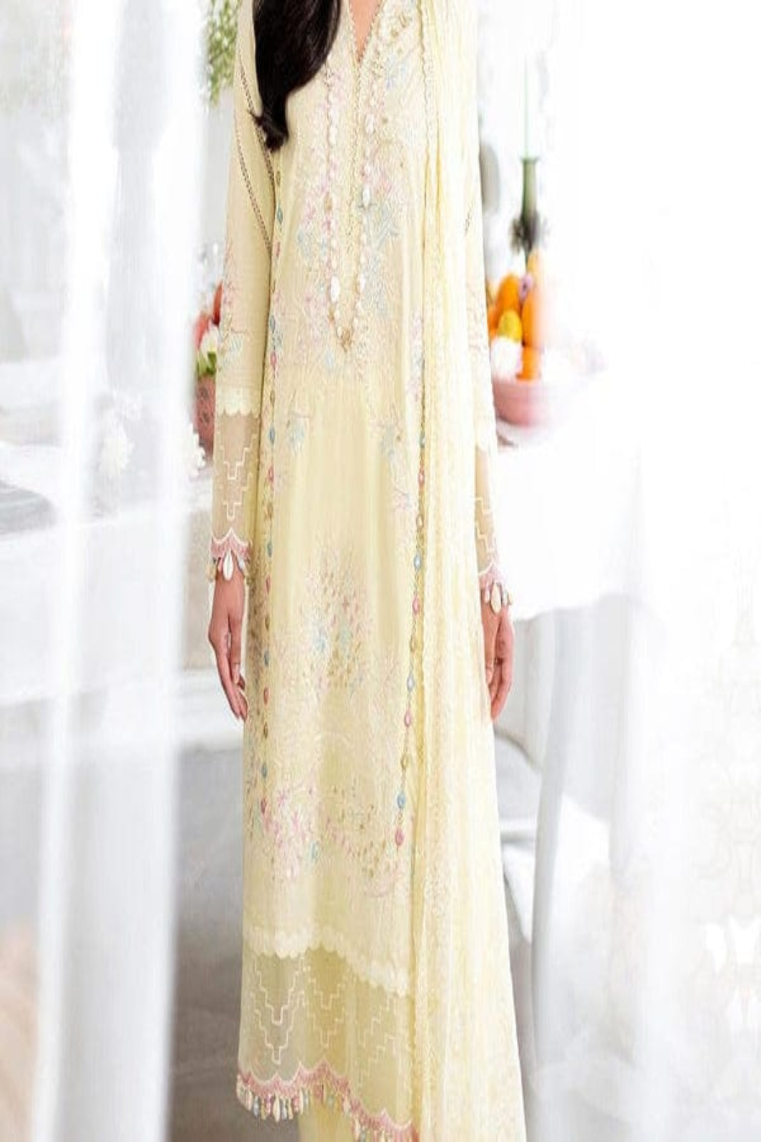 Sana Safinaz Lemon Yellow Suit-Unstitched