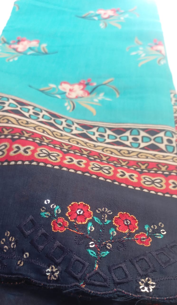 AlZohaib Bin Saeed  dark blue suit- Unstitched