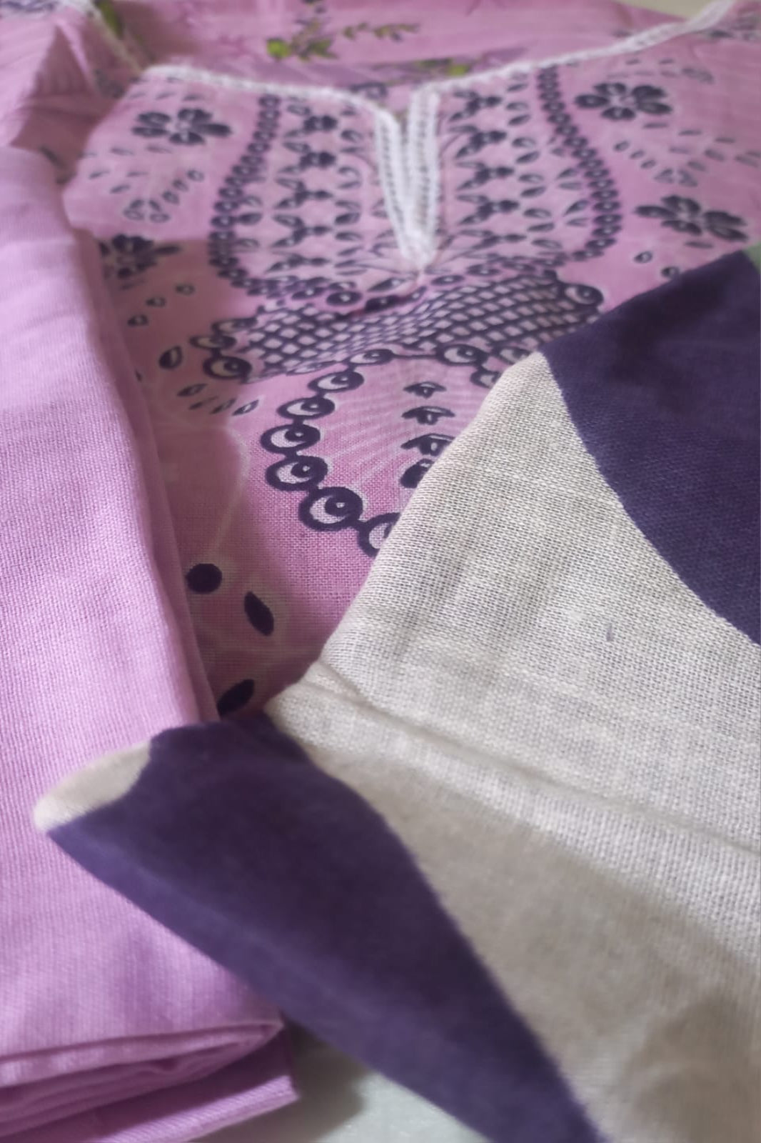 Amira  Purple Suit-Stitched