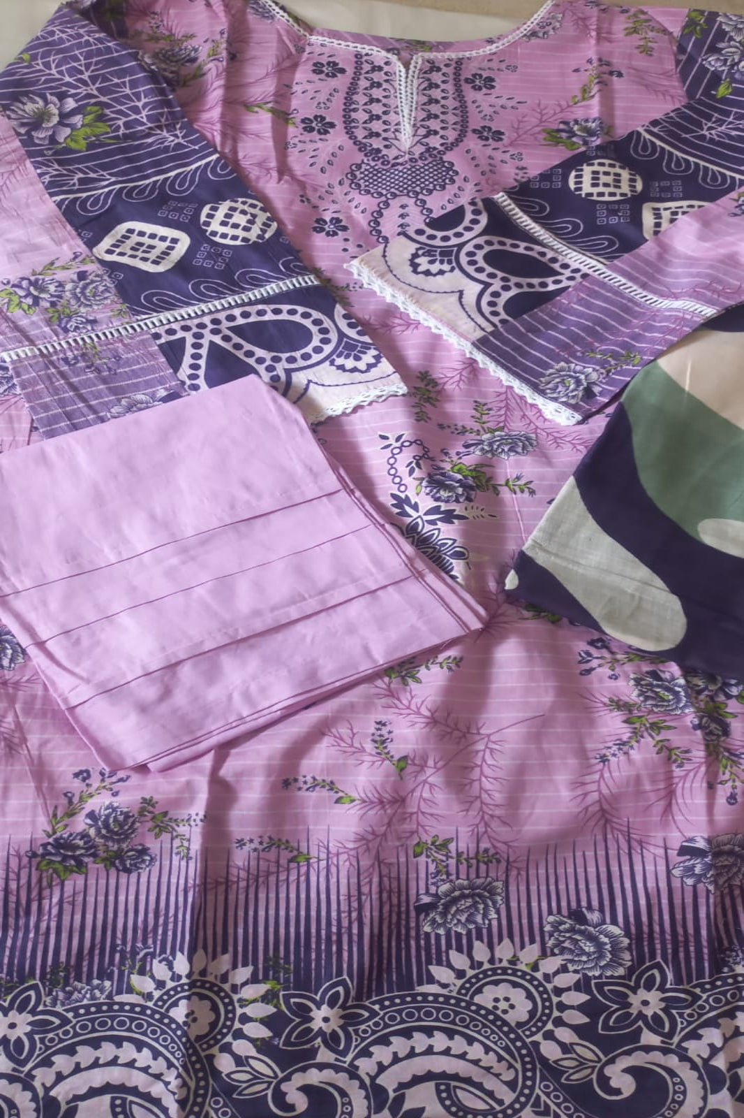 Amira  Pink  Suit-Stitched