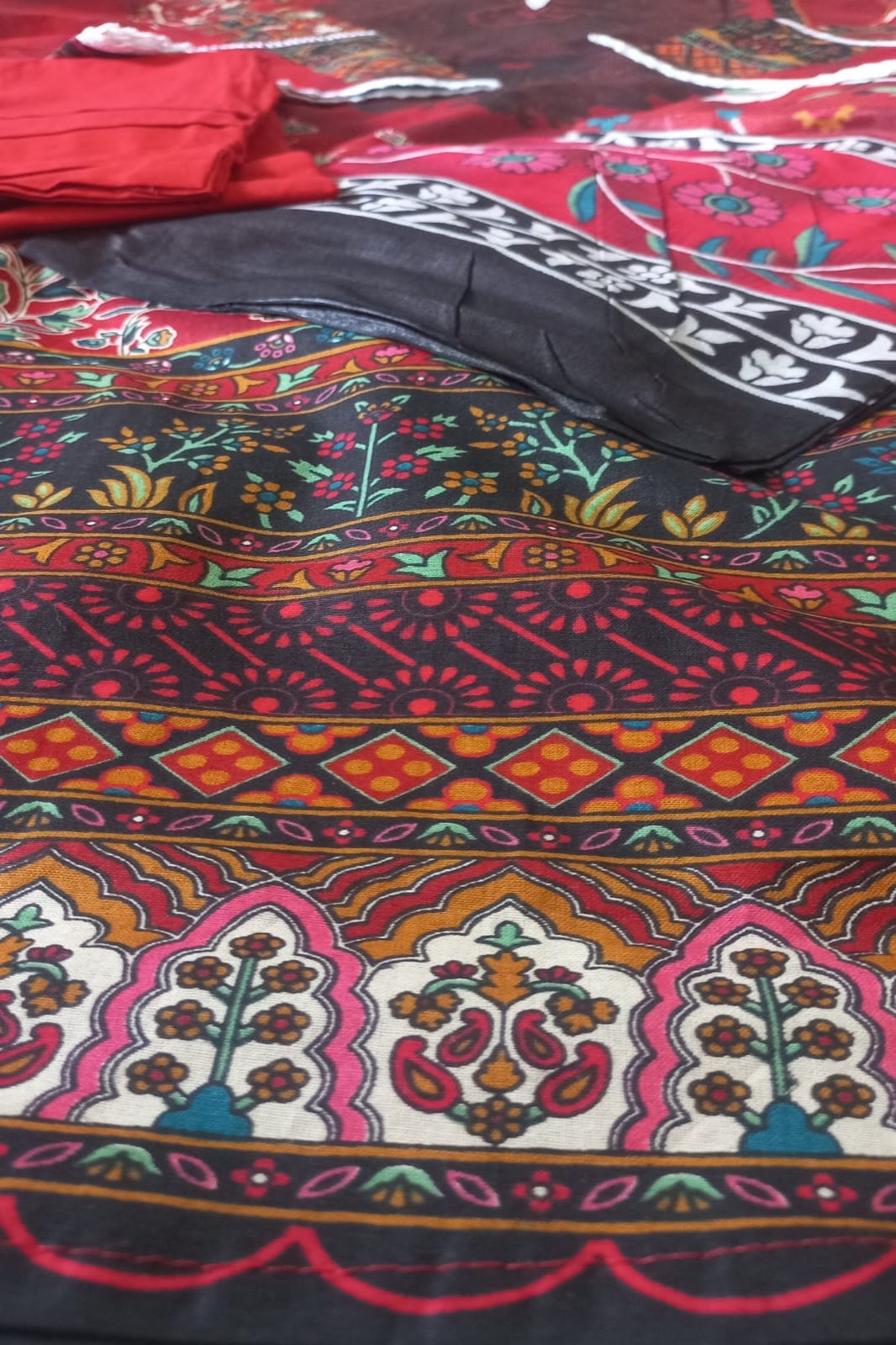 Amira Red Suit- Stitched