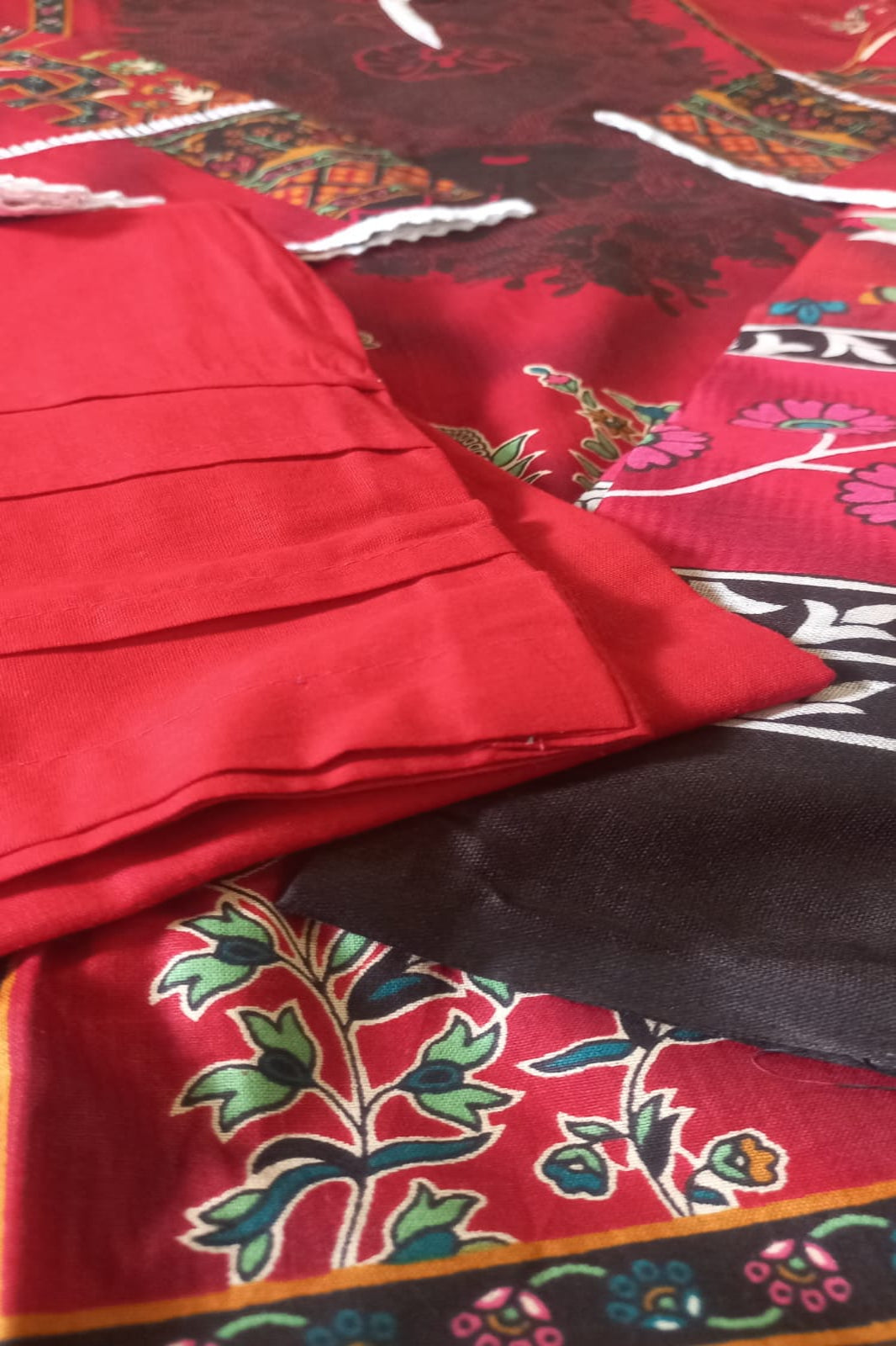 Amira Red Suit- Stitched