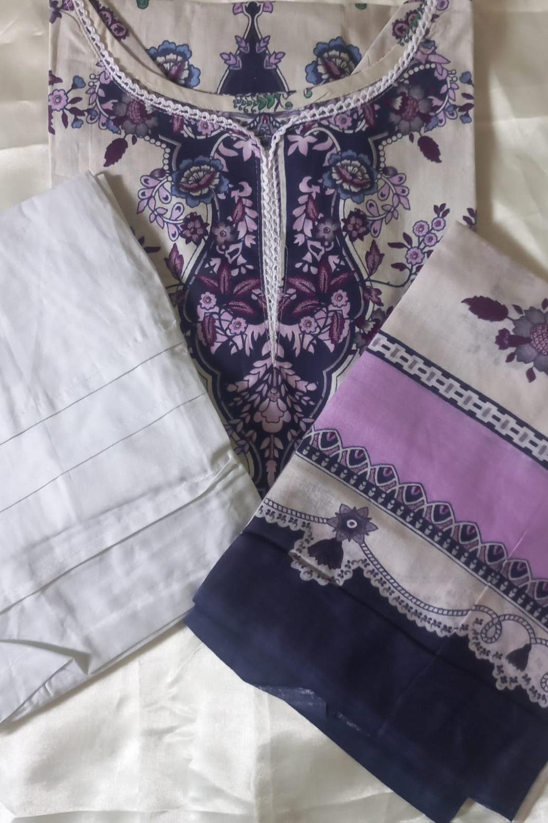 Amira White Suit-Stitched