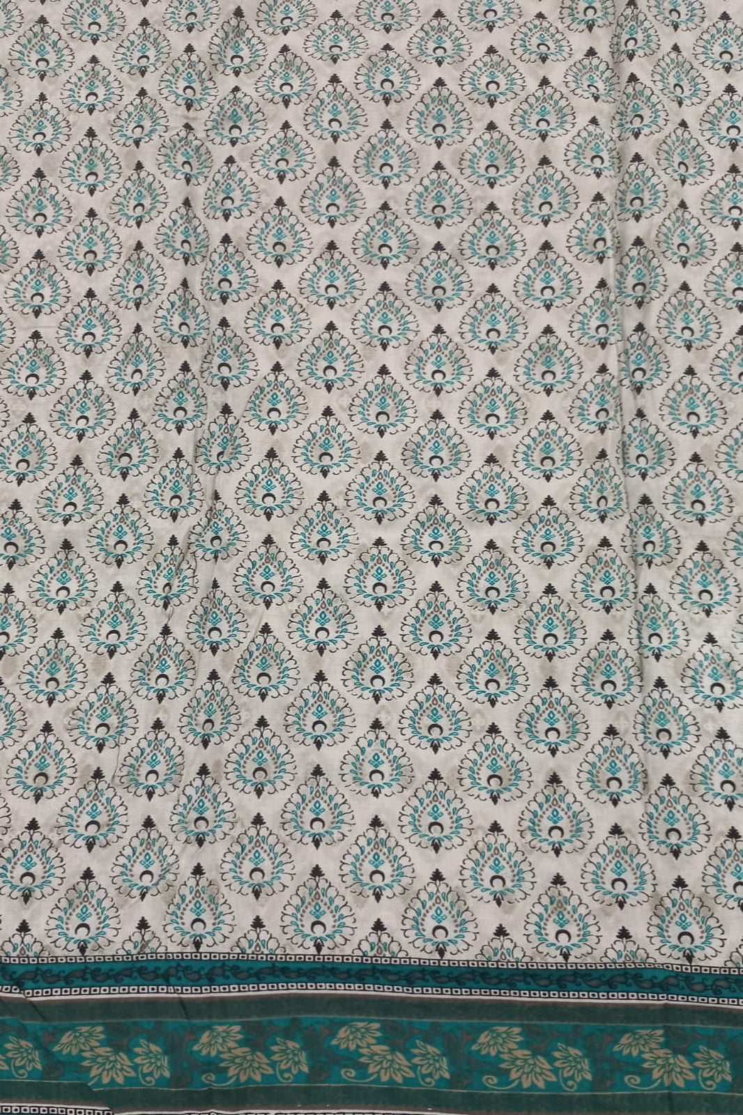 Al-Zohaib Greenish Blue Suit-Unstitched