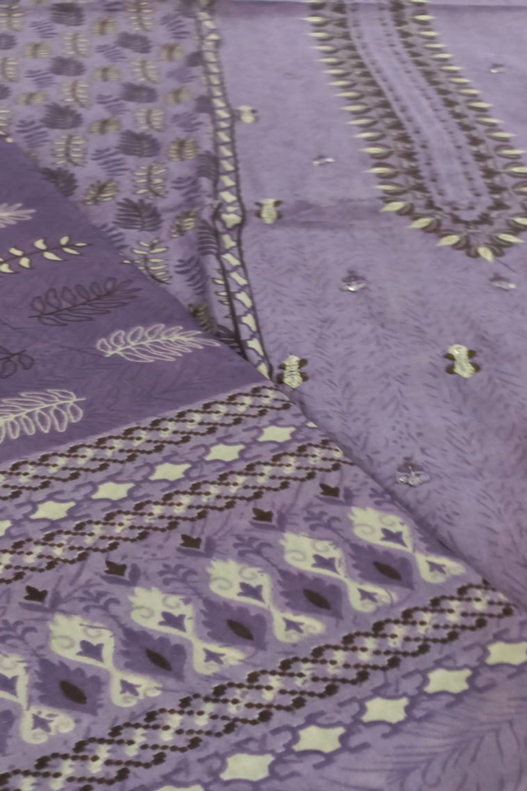 Al-Zohaib Lavender Suit-Unstitched
