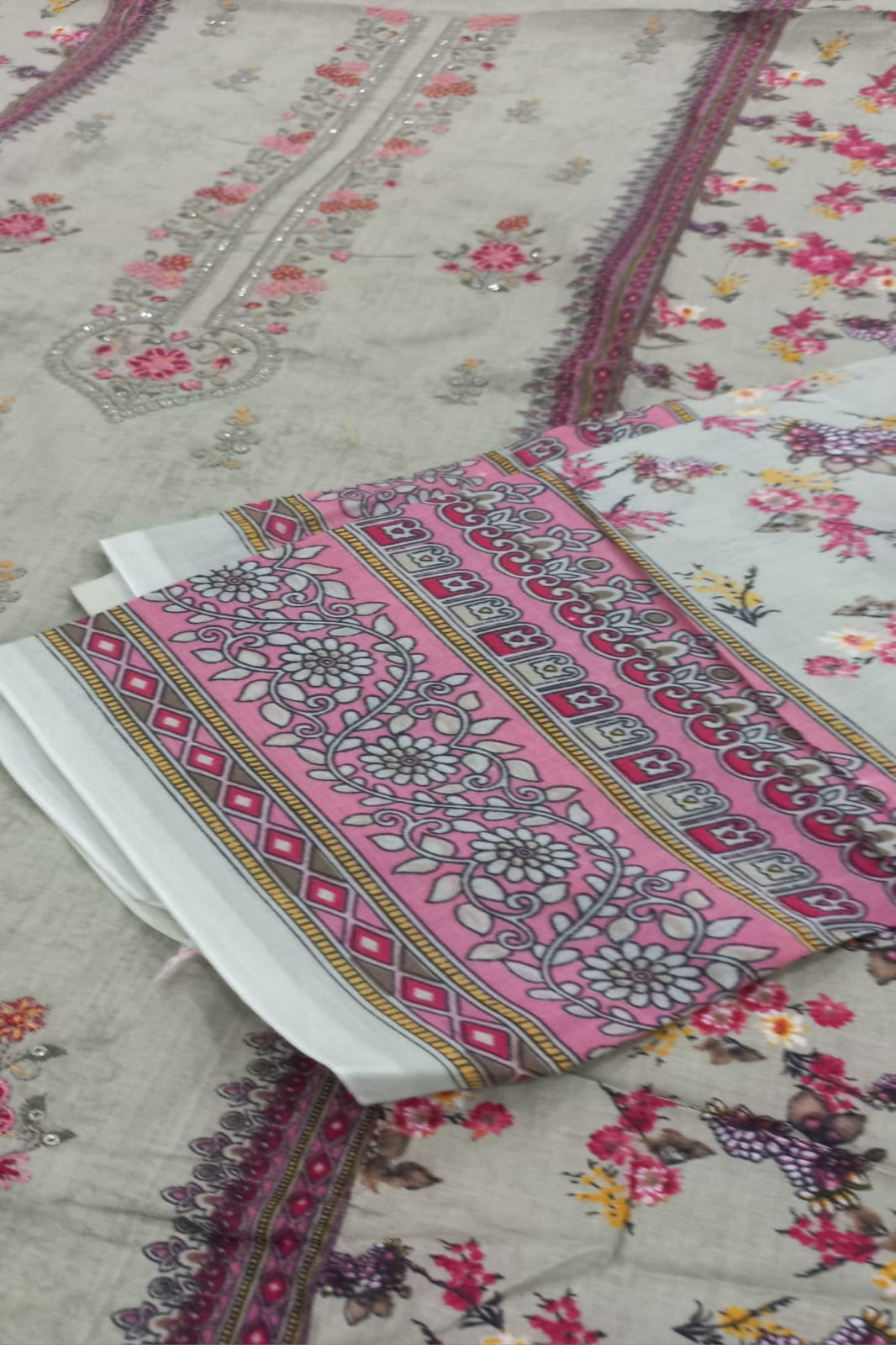 Al-Zohaib Light Green Suit-Unstitched