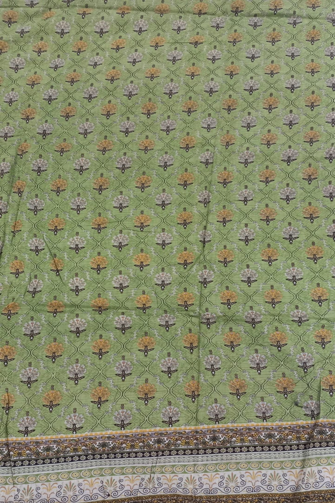 Al-Zohaib Yellow Green Suit-Unstitched