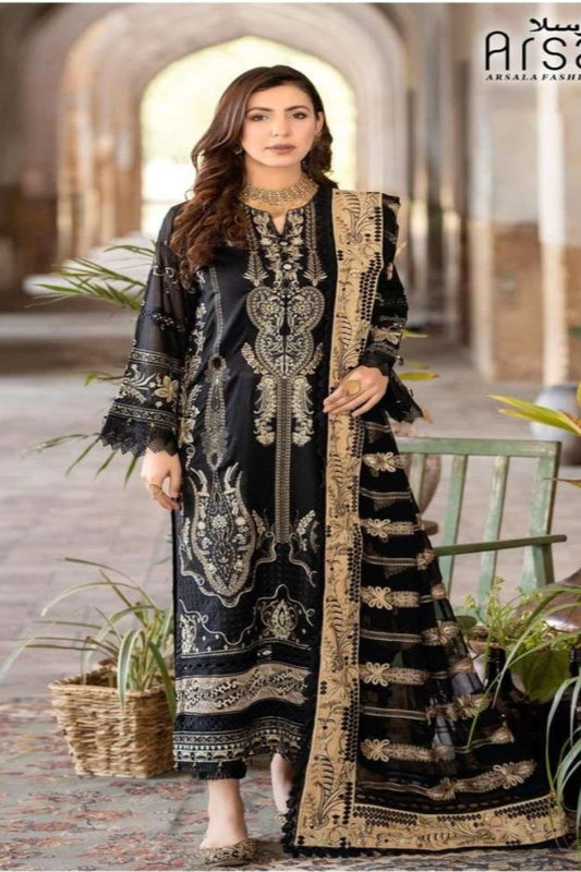 Amira  Black Suit-Stitched