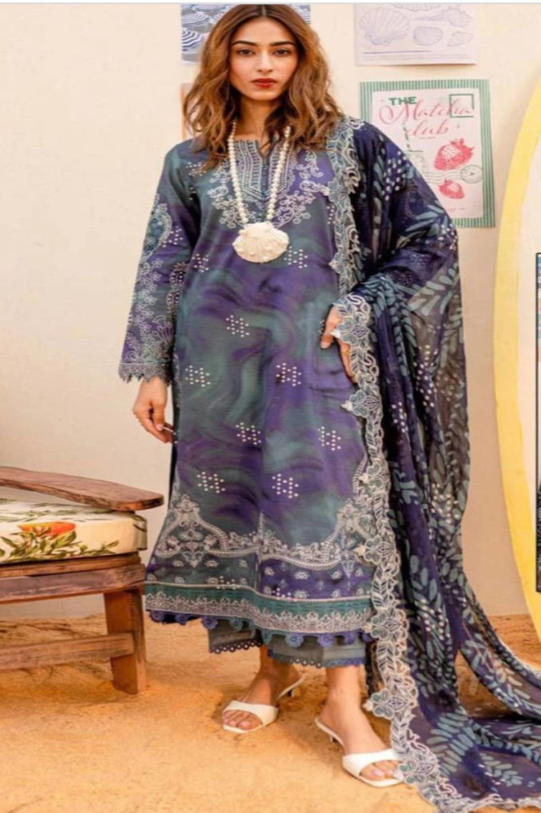 Amira Peacock Suit-Stitched