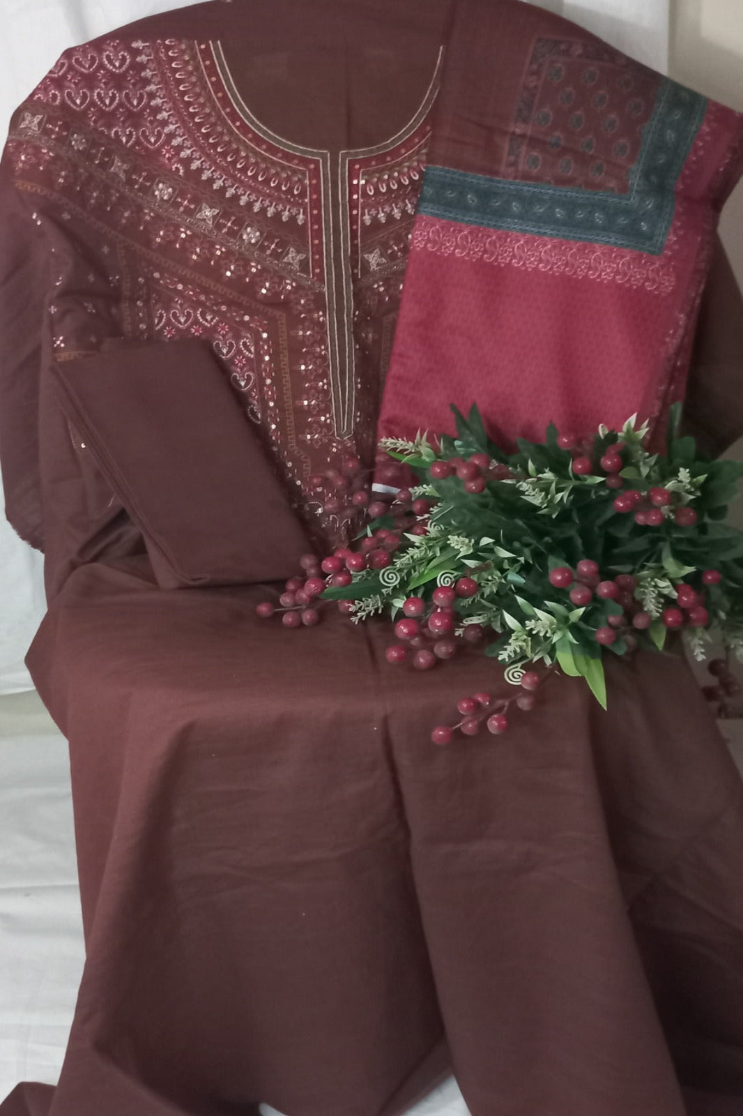 Coco  Luxury Brown Designer Suit | Soft Premium Fabric