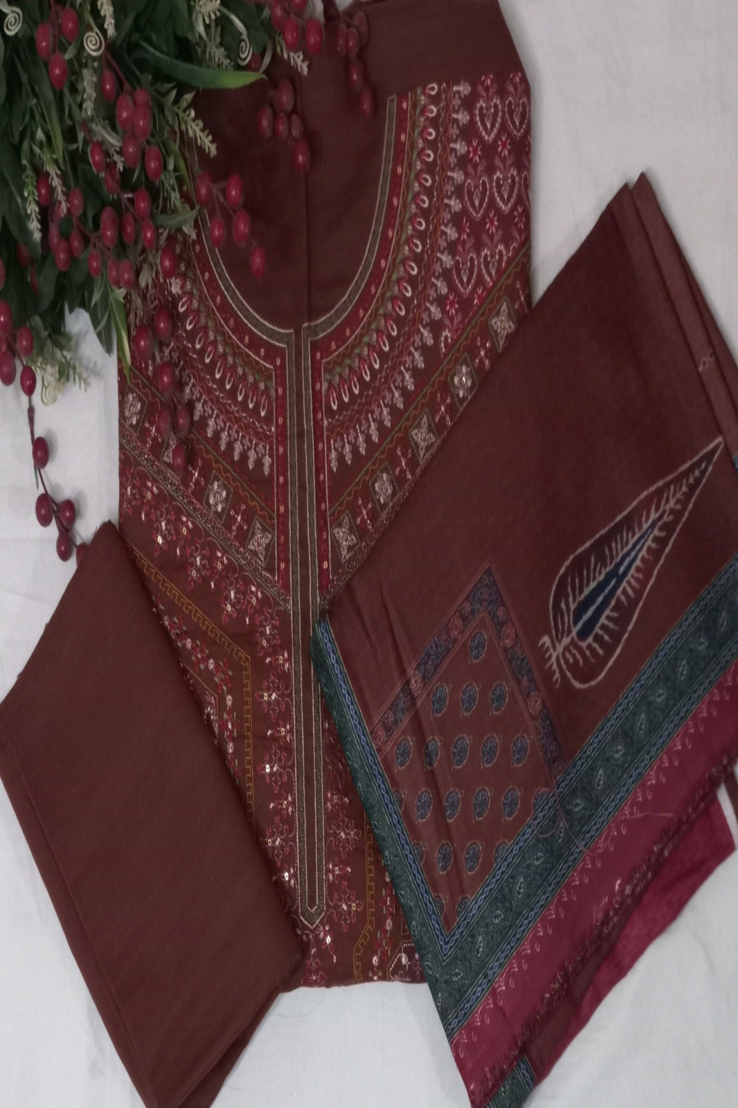 Coco  Luxury Brown Designer Suit | Soft Premium Fabric
