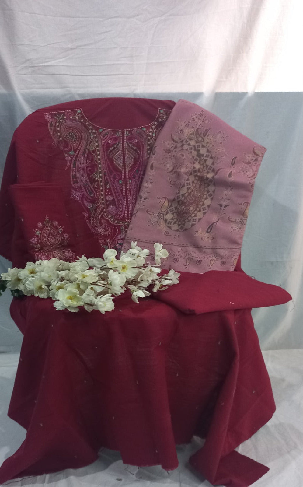 Coco Luxury Marron  Lawn Designer Suit | Soft Premium Fabric