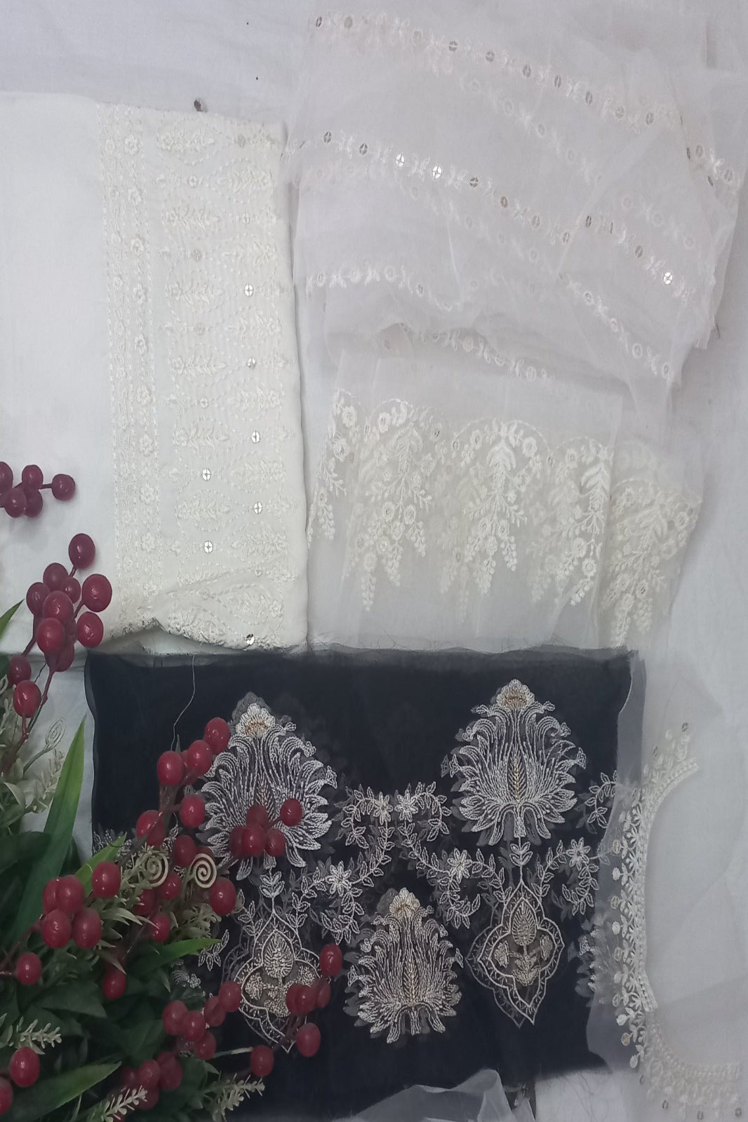 Coco Luxury Lawn White Suit – Elegant Festive Design | Soft Premium Fabric