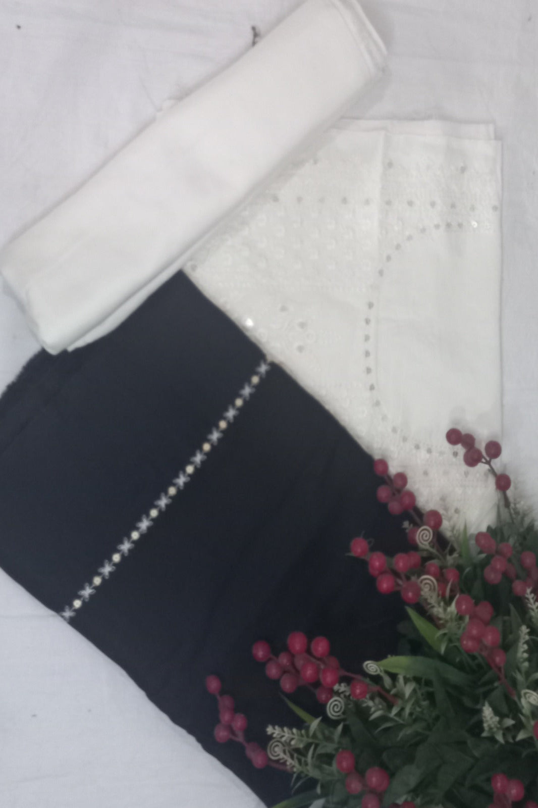 Coco Luxury Lawn White Suit – Elegant Festive Design | Soft Premium Fabric