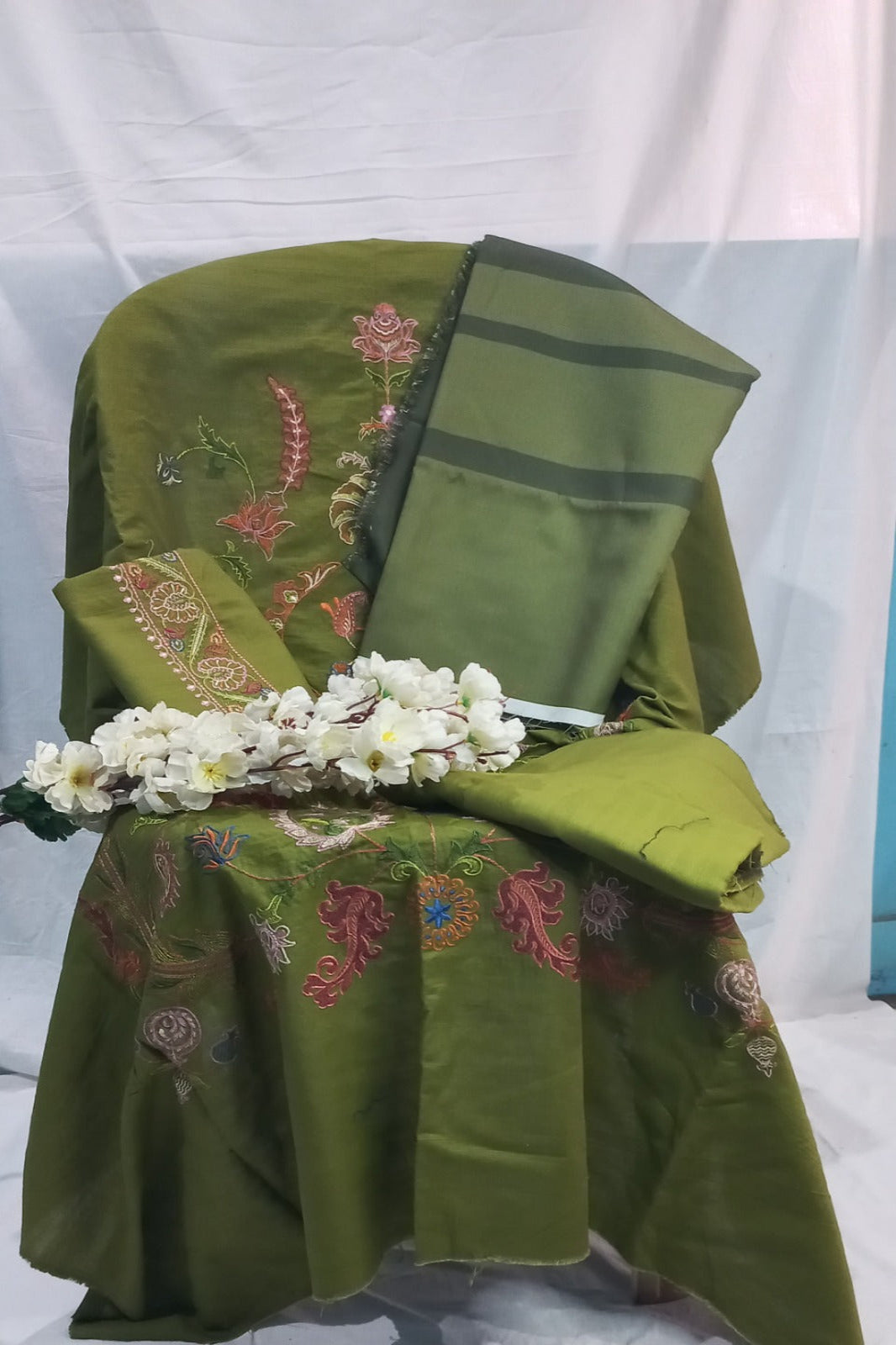 Coco Luxurt Olive Green Suit|Soft Premium Fabric