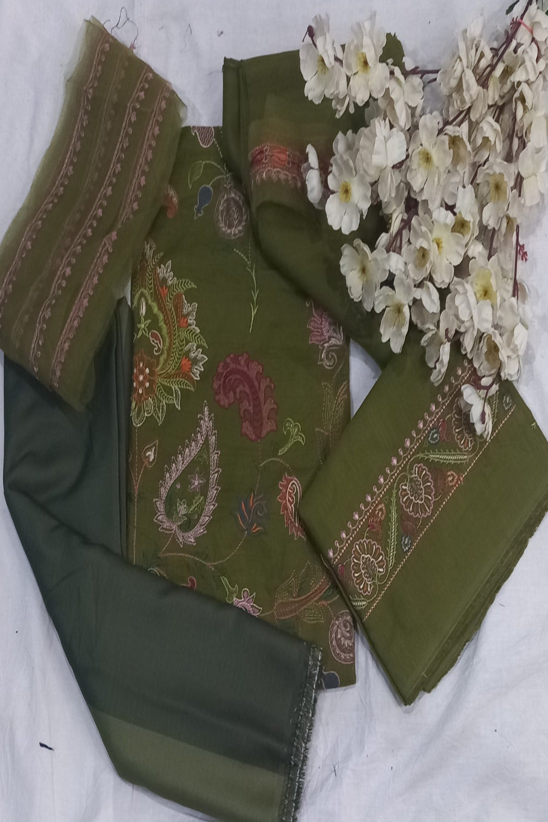 Coco Luxurt Olive Green Suit|Soft Premium Fabric