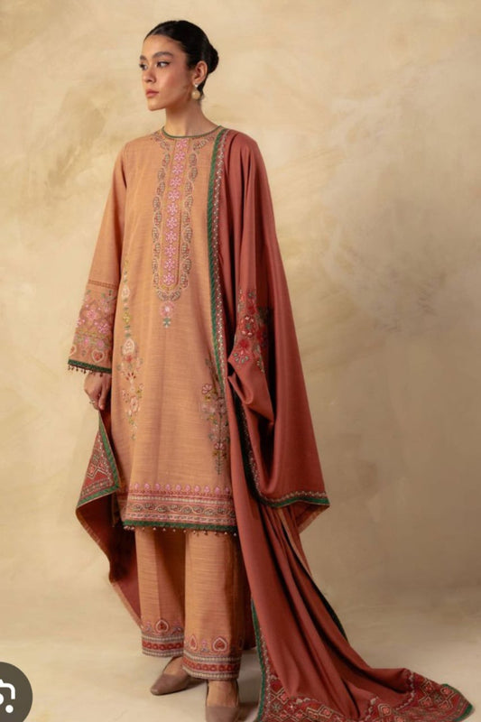 Coco Light Brown Suit- Unstitched Suit