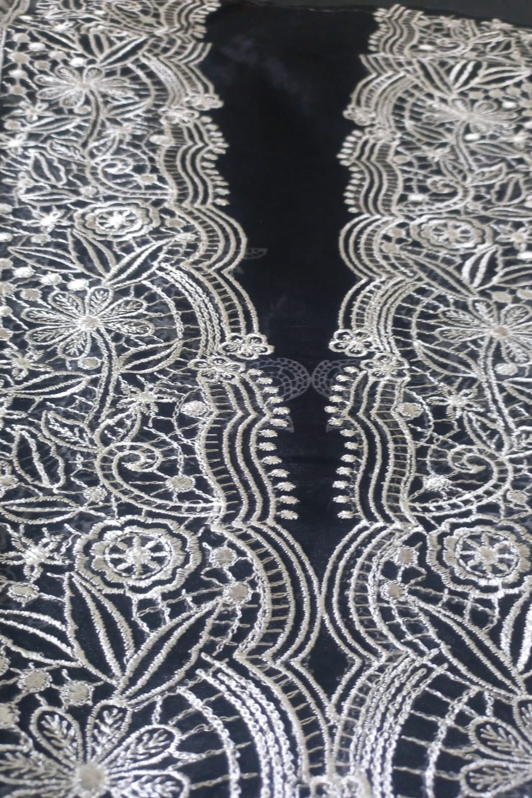 Cosmos Wonder Cream Unstitched Suit - Sabina's Designer Hub