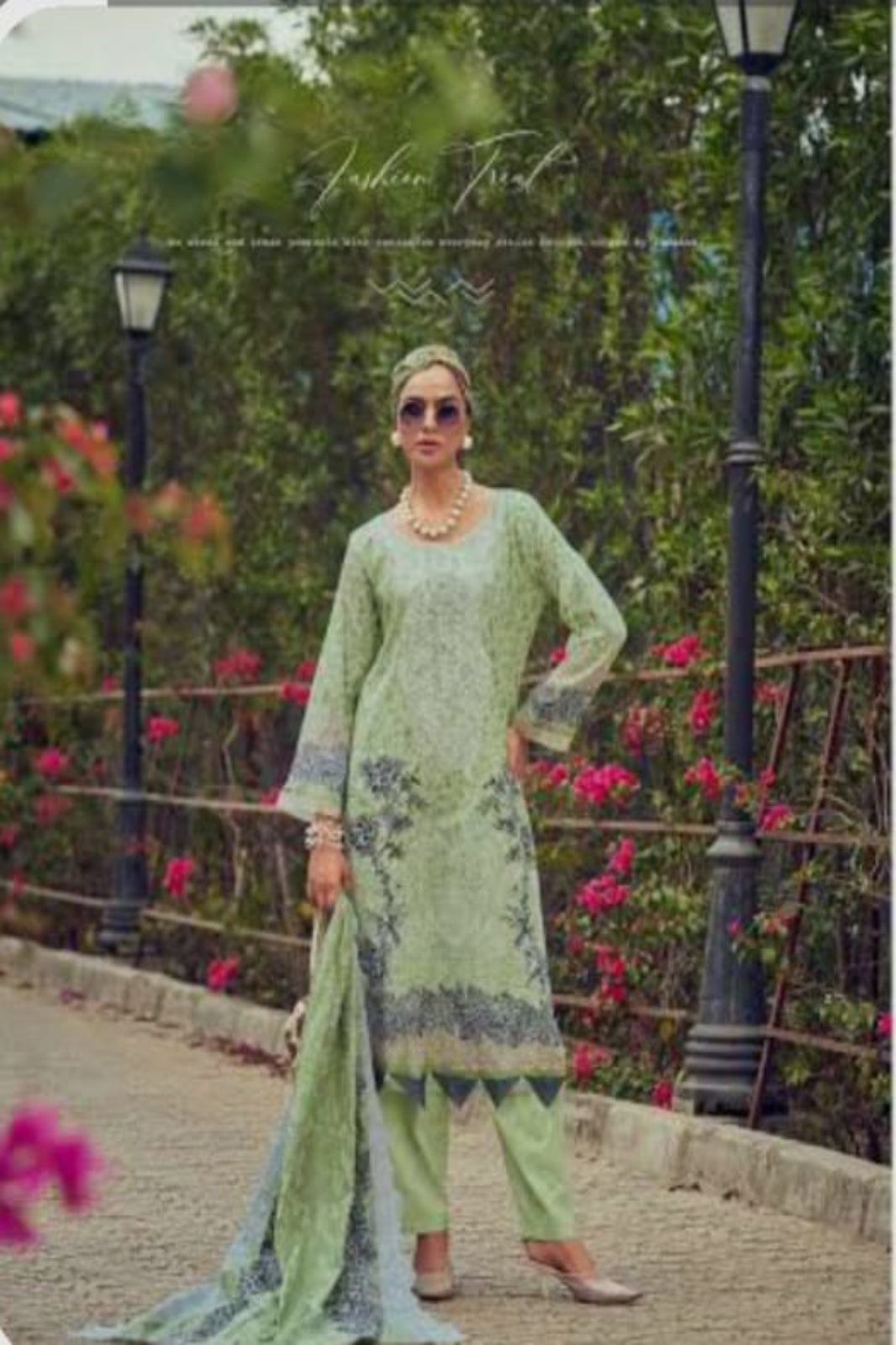 Cosmos Needle Wonder Green Suit-Unstitched