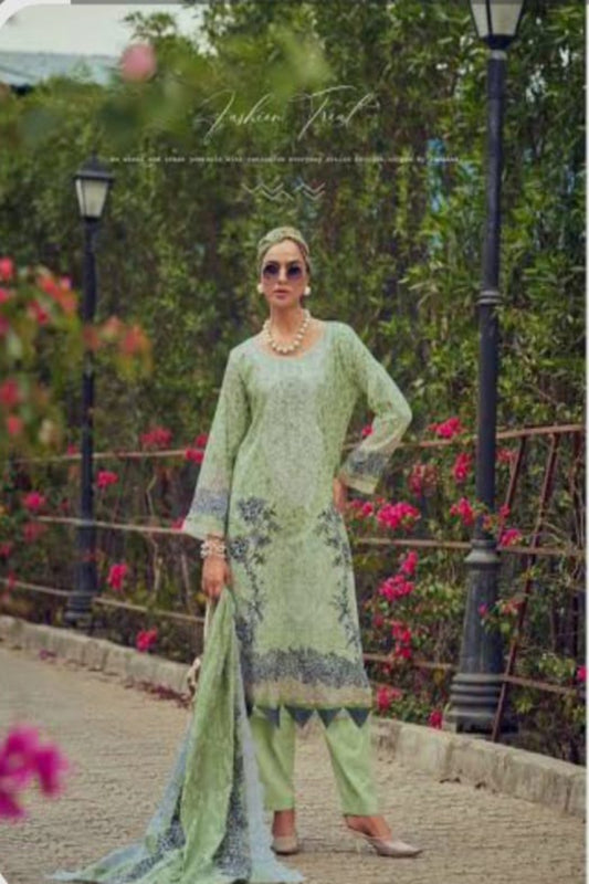 Cosmos Needle Wonder Green Suit-Unstitched