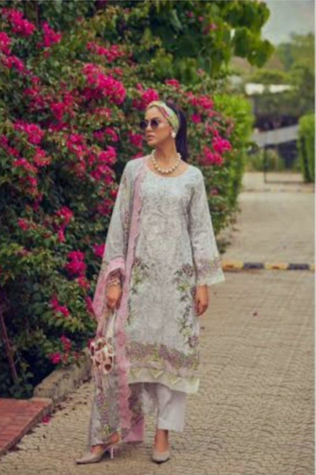 Cosmos Needle Wonder Light Grey Suit-Unstitched