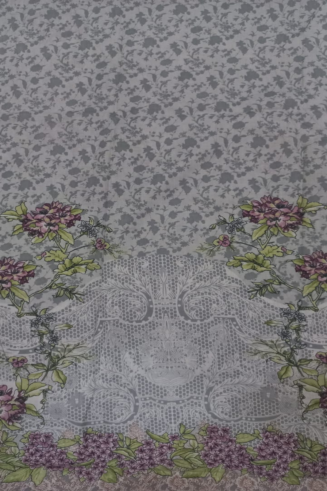 Cosmos Needle Wonder Light Grey Suit-Unstitched