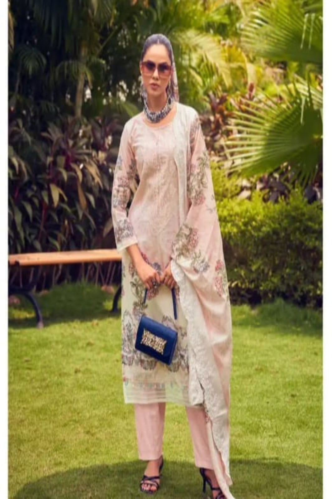 Cosmos Needle Wonder Light Pink Suit-Unstitched