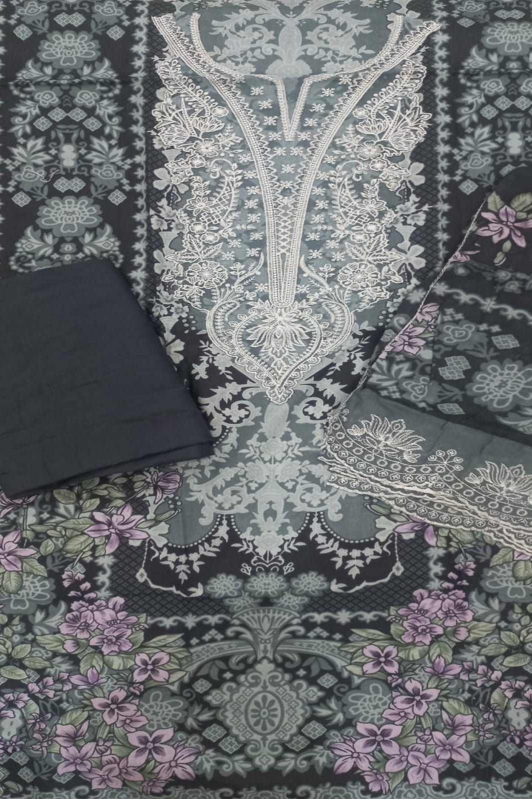 Cosmos Wonder Black Unstitched Suit - Sabina's Designer Hub"