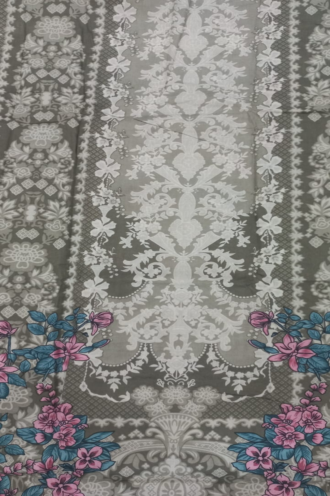 Cosmos Wonder Light Green Unstitched Suit - Sabina's Designer Hub"

