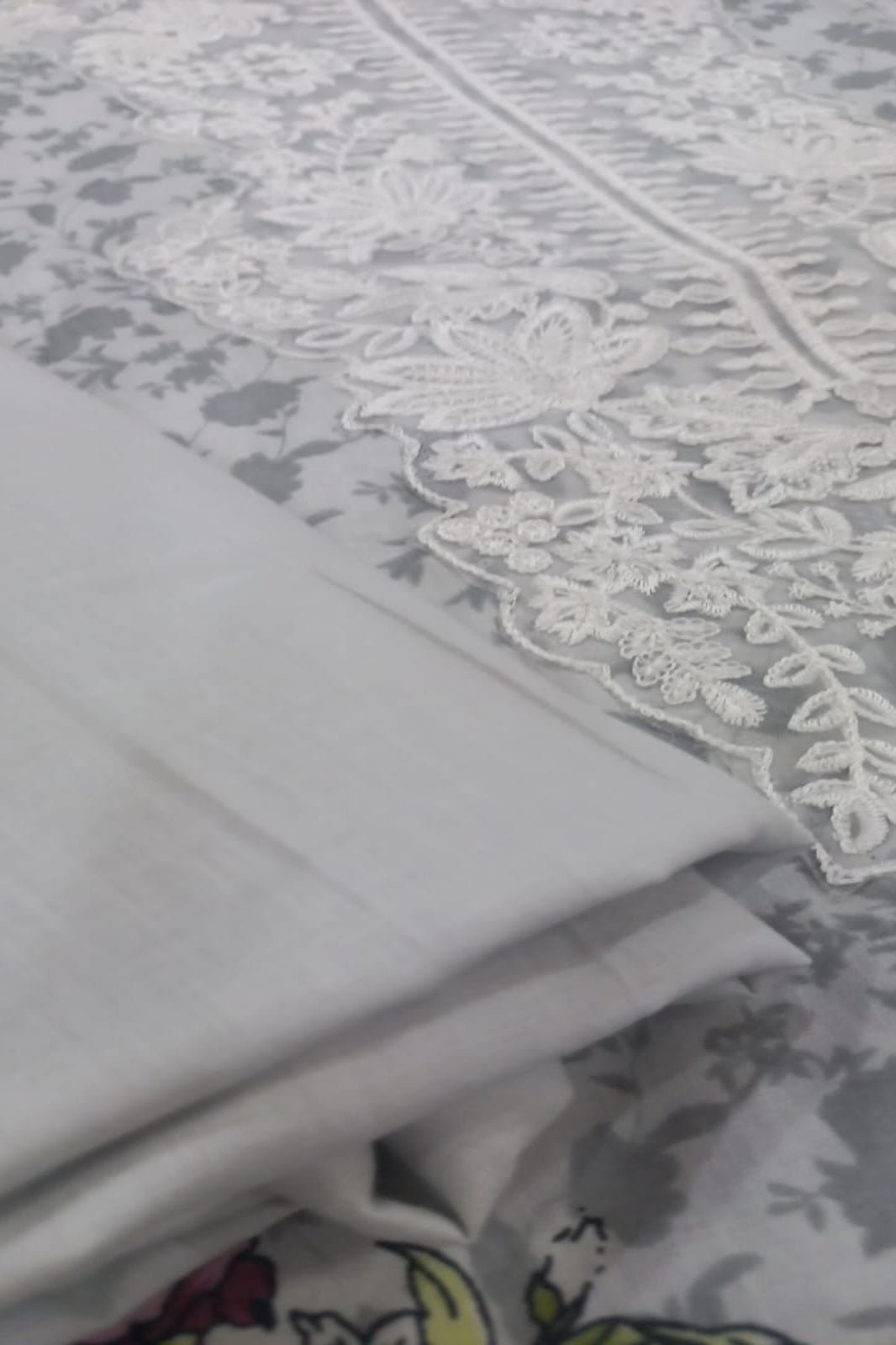 Cosmos Wonder Light Grey Unstitched Suit - Sabina's Designer Hub"