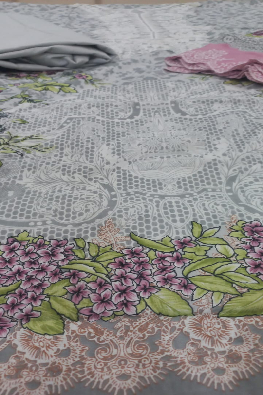 Cosmos Wonder Light Grey Unstitched Suit - Sabina's Designer Hub"