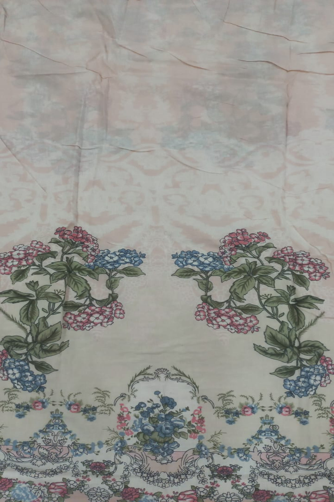 Cosmos Wonder Pastel Pink Unstitched Suit - Sabina's Designer Hub"