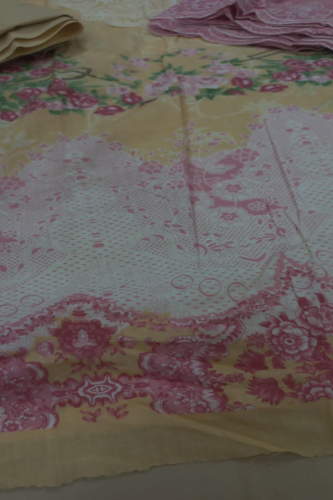 Cosmos Wonder Yellow Unstitched Suit - Sabina's Designer Hub