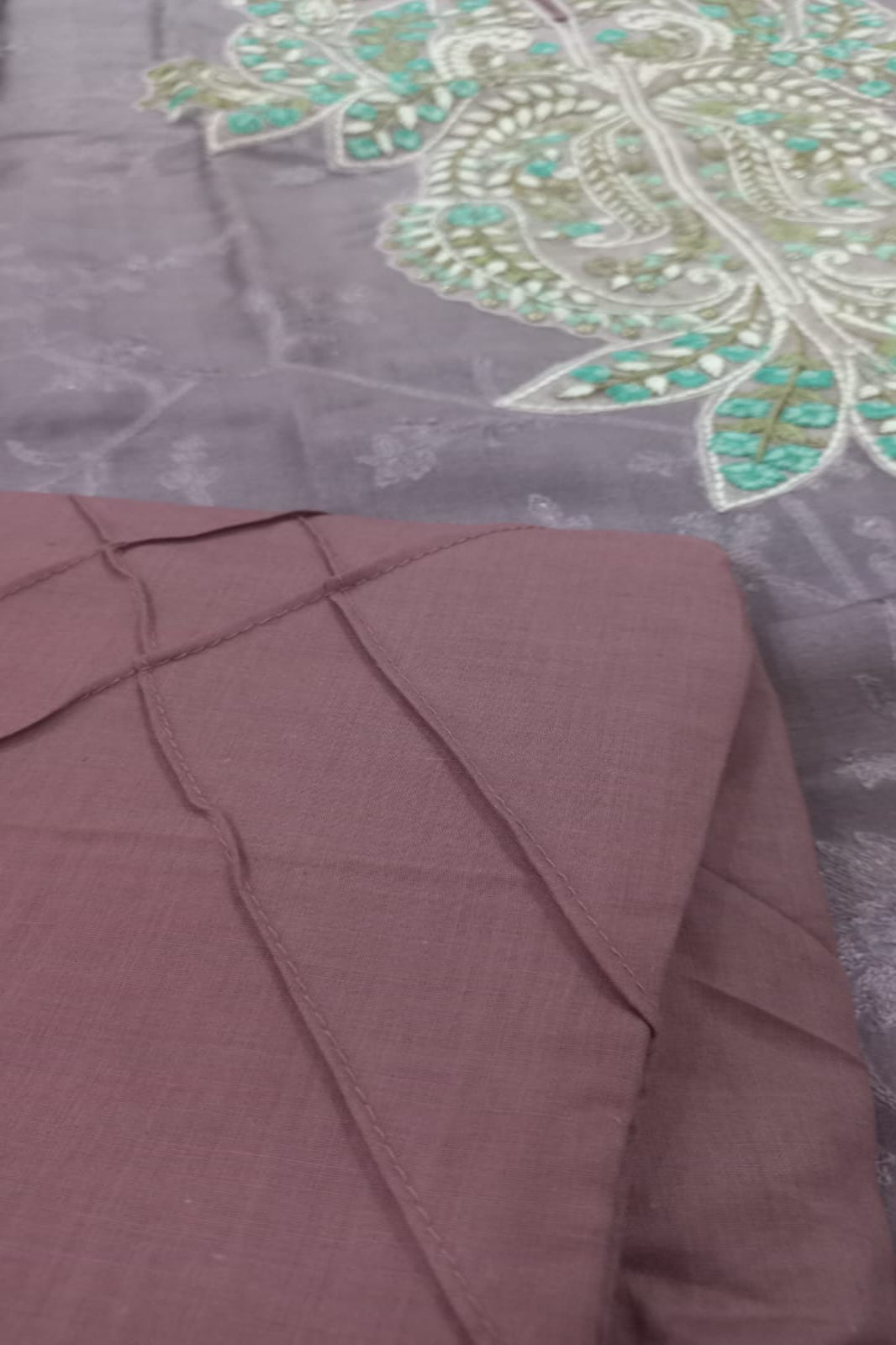 Deepsy Ash Pink Stitched Suit - Sabina's Designer Hub"