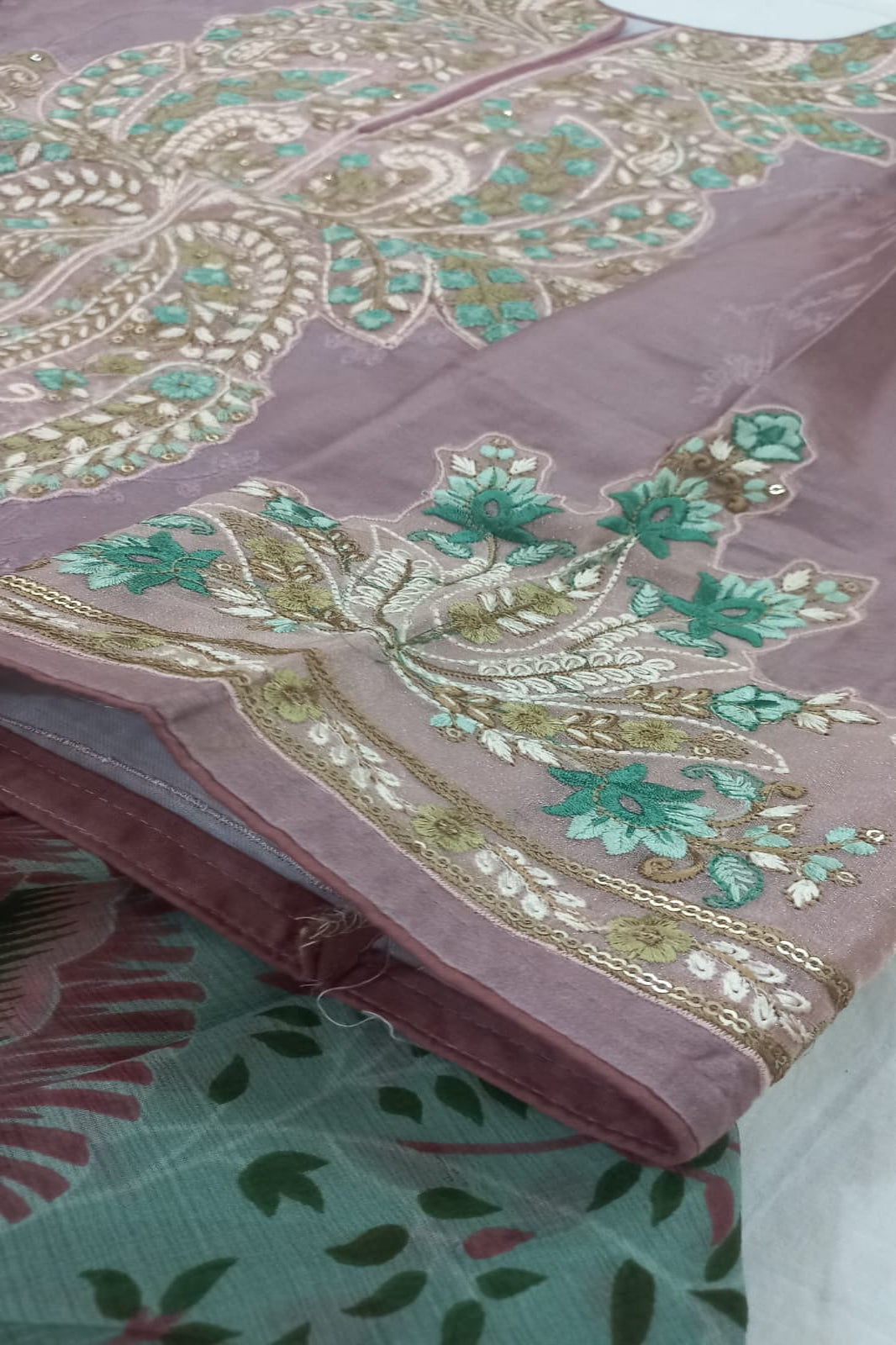 Deepsy Ash Pink Stitched Suit - Sabina's Designer Hub"