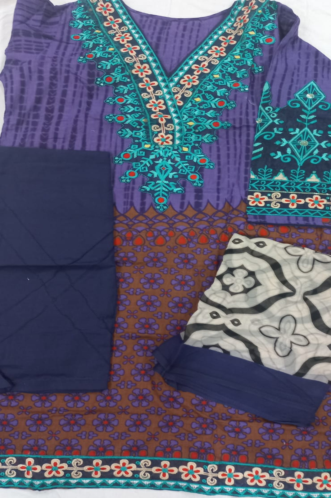 Deepsy Dark Purple Stitched Suit - Sabina's Designer Hub"