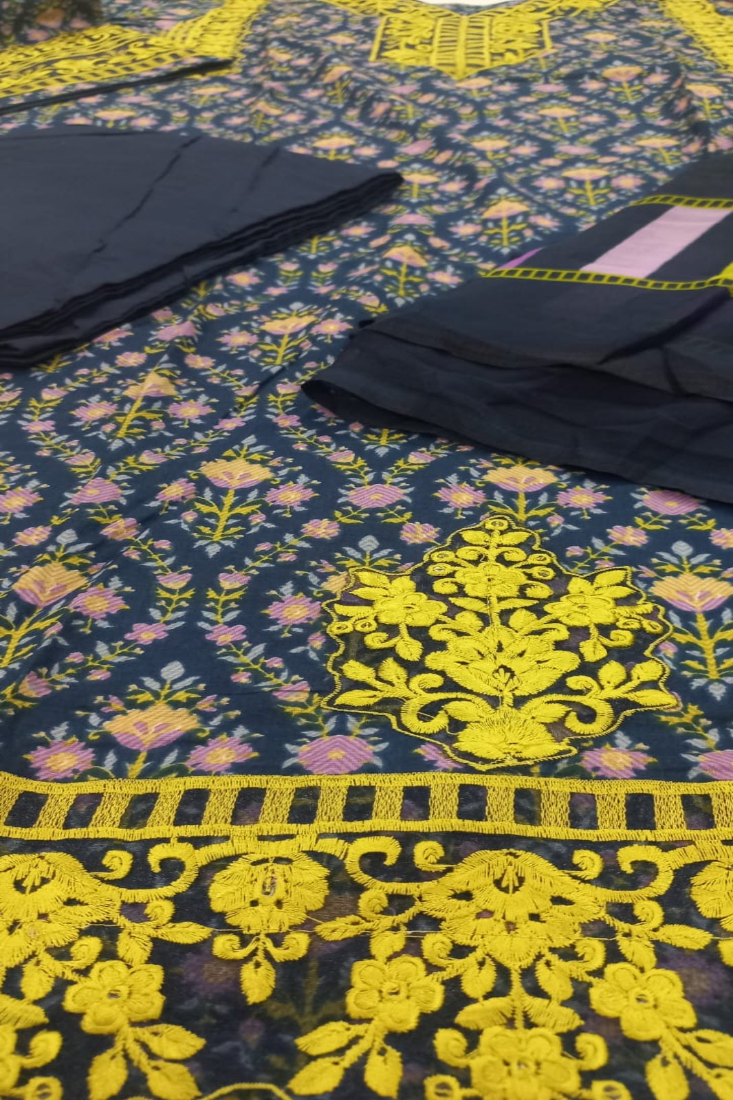 Deepsy Dull Blue Stitched Suit - Sabina's Designer Hub"