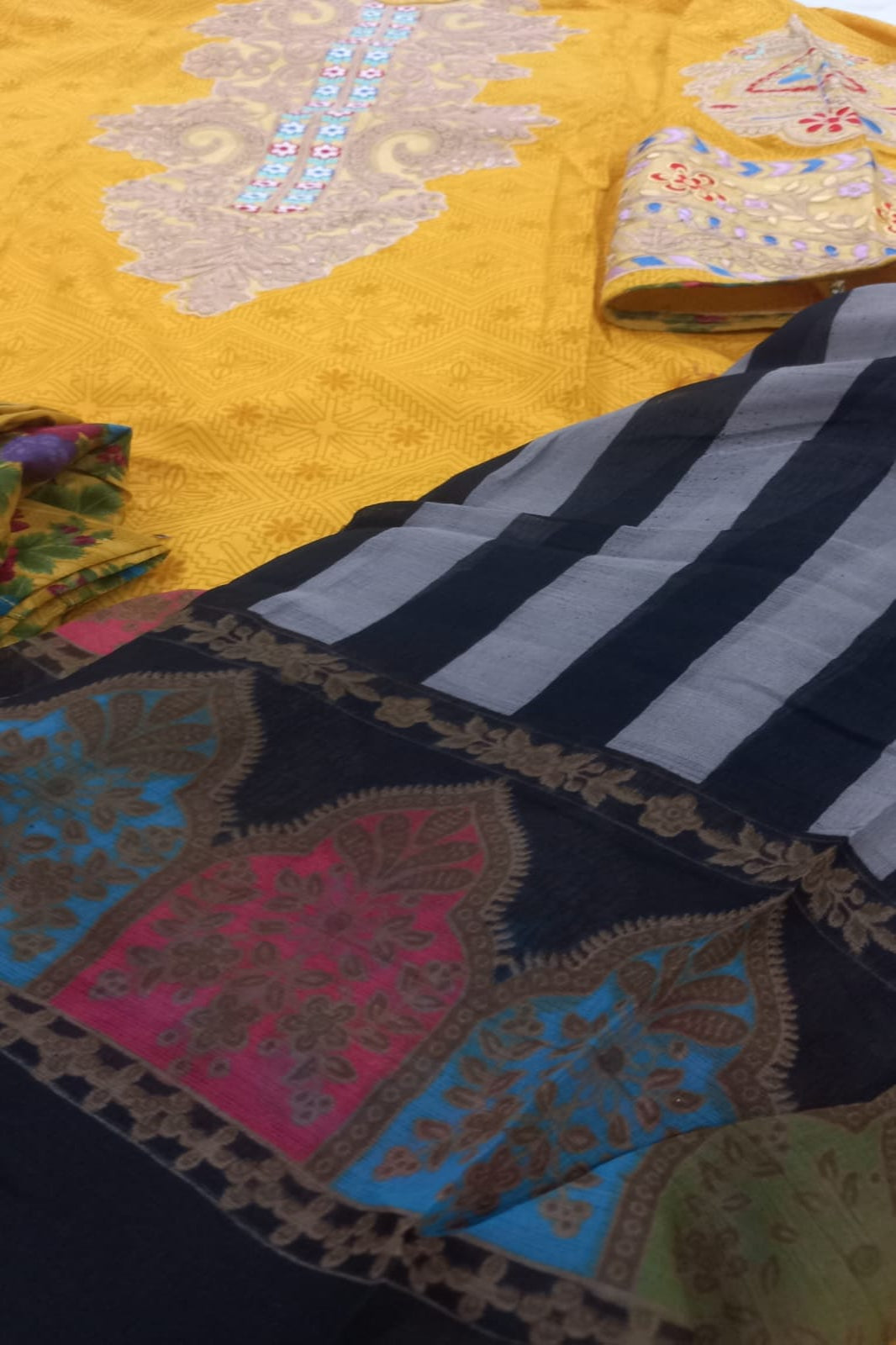 Deepsy Mustard Yellow Stitched Suit - Sabina's Designer Hub"