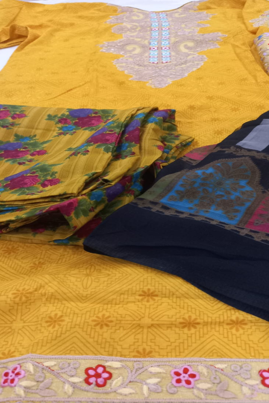 Deepsy Mustard Yellow Stitched Suit - Sabina's Designer Hub"